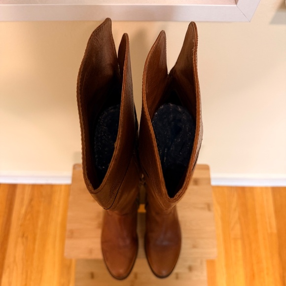 Must Have Vintage Over The Knee Brown Riding Boots - Picture 6 of 13